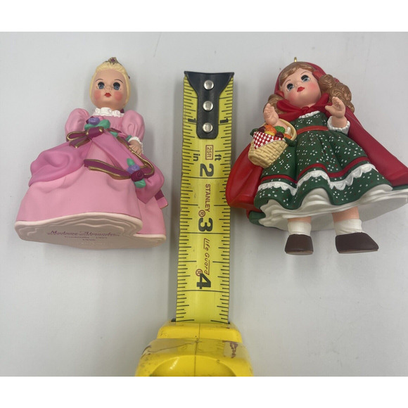 2 Hallmark Madame Alexander Ornaments Cinderella Little Red Riding Hood - Picture 2 of 8